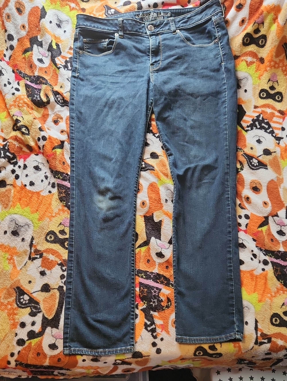 American Eagle Outfitters Women's Skinny Jeans - Dark Blue Wash 14 Regular 2014